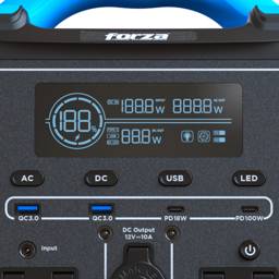 Central eléctrica portátil Forza Titan FPP-T702-I, 700W, 220V, 551Wh, MPPT