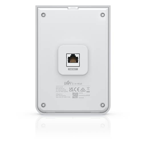 Access Point Ubiquiti U6-IW WiFi 6 Muro 4.8Gbps 300+ Usuarios In-Wall