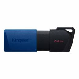 Memoria USB Kingston DataTraveler Exodia M 64GB USB 3.2 - Pendrive Negro/Azul Alta Velocidad