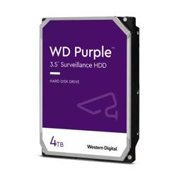 Disco Duro Interno WD Purple 4TB SATA 5400 RPM 256MB - Videovigilancia NVR/DVR 24/7