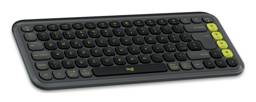 Kit Teclado y Mouse Inalámbricos Logitech POP Icon Combo - Grafito y Verde Español (QWERTY)