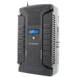UPS FORZA HT-1002LCD-C Interactiva, 1000VA/600W, 12 Tomas, USB, AC 220V
