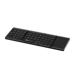 Teclado Inalámbrico Plegable con Panel Táctil, Bluetooth 5.0, Klip Xtreme KCK-650S-BK - Español