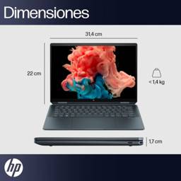 Notebook HP Spectre x360 14" 2.8K OLED 120Hz Core Ultra 7 155H 32GB 1TB Windows 11