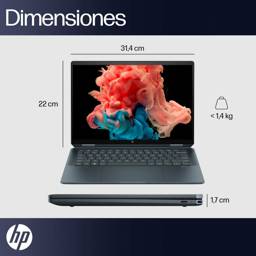 Notebook HP Spectre x360 14" 2.8K OLED 120Hz Core Ultra 7 155H 32GB 1TB Windows 11