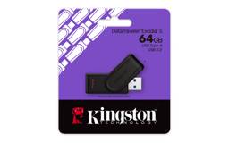 Memoria USB Kingston DataTraveler Exodia S 64GB USB 3.2 - Pendrive Negro Compacto