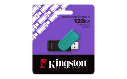 Memoria USB Kingston DataTraveler Exodia S 128GB USB 3.2 - Pendrive Negro/Turquesa