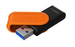 Memoria USB Kingston DataTraveler Exodia S 256GB USB 3.2 - Pendrive Negro/Naranja Compacto