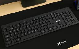 Kit de Teclado y Mouse Inalámbrico Xtech 320S, Incluye Mousepad XL y HUB USB 3.0 de 4 puertos