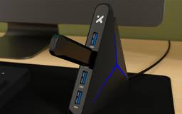 Kit de Teclado y Mouse Inalámbrico Xtech 320S, Incluye Mousepad XL y HUB USB 3.0 de 4 puertos