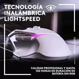 Mouse Gamer Logitech G502 X Plus Inalámbrico Blanco - RGB LIGHTSYNC
