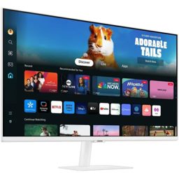 Monitor Samsung M5 27" Smart FHD WiFi Bluetooth Parlantes Blanco