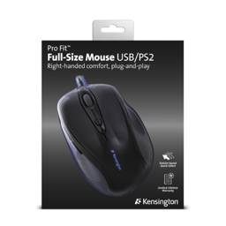 Kensington Pro Fit Mouse USB Tamaño Completo K72369 - Con Cable