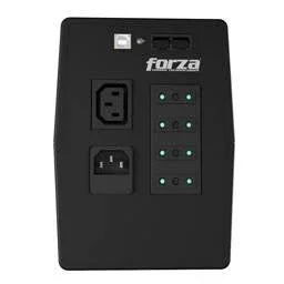UPS FORZA SL-1022UL-C Interactiva 1000VA/600W, 220V, 4 Tomas, RJ45, LCD Táctil, Forza Tracker