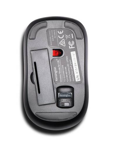 Kensington For Life Mouse Inalámbrico Negro - 3 Botones Durable