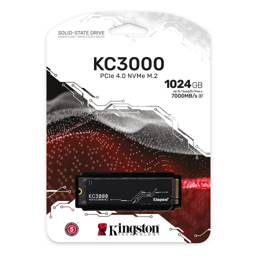 SSD Kingston KC3000 1TB NVMe M.2 PCIe 4.0 - 7000/6000MB/s Alto Rendimiento