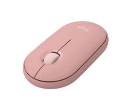 Logitech Pebble Mouse 2 M350s Bluetooth Rosado - Ultra Delgado