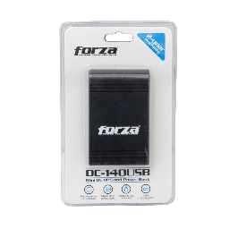 Mini UPS Forza DC-140USB 14W, USB, Salidas 5V/9V/12VCC, NEMA 1-15P Portátil