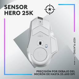 Mouse Gamer Logitech G502 X Plus Inalámbrico Blanco - RGB LIGHTSYNC