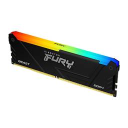 Memoria ram ddr4 8gb 3200mhz kingston fury con iluminación RGB y diseño robusto