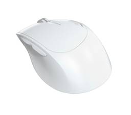 Klip Xtreme Mouse Ergonómico Inalámbrico Bluetooth y Dongle Blanco