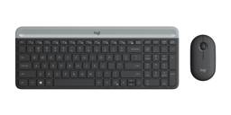 Kit Logitech MK470 Teclado + Mouse Wireless, Graphite, Español