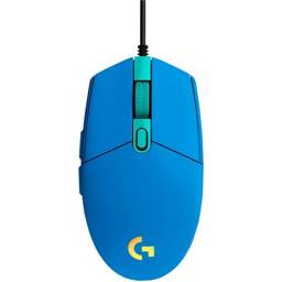 Mouse Gamer Logitech G203 Lightsync RGB USB Azul - 6 Botones