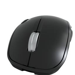 Klip Xtreme Mouse Ergonómico Inalámbrico Bluetooth y Dongle Negro