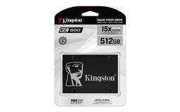 SSD Kingston KC600 512GB SATA 2.5" - 550/520MB/s 3D NAND TLC