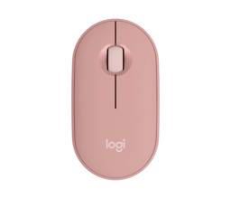 Logitech Pebble Mouse 2 M350s Bluetooth Rosado - Ultra Delgado